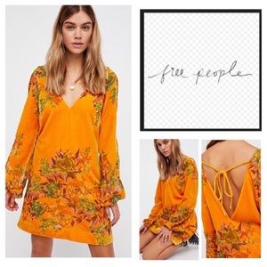 Free People Misha Burnout Velvet Dress NWT